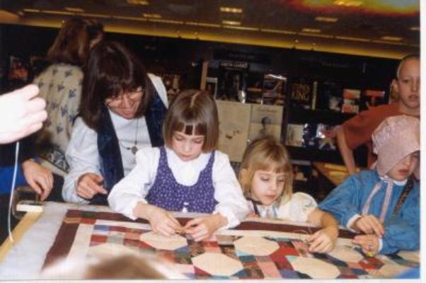 Quilting with Laura Tying Bee